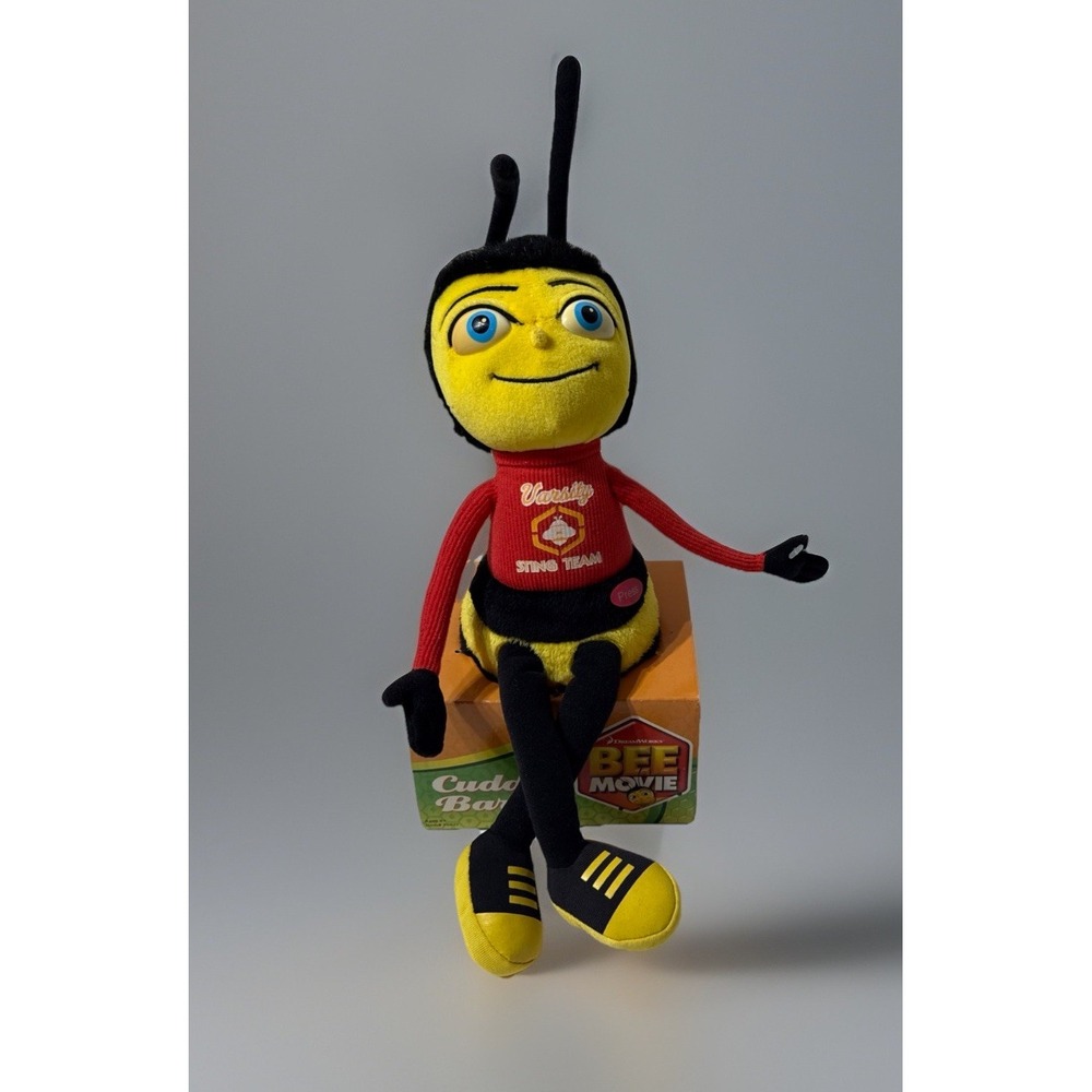 Dreamworks 2007‎ Bee Movie Barry Jerry Seinfeld 14" Plush Stuffed Dead Battery